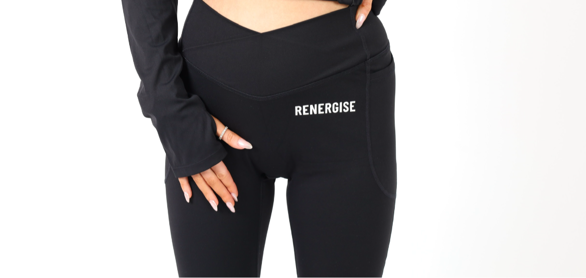 Black Pocketed Gym Leggings