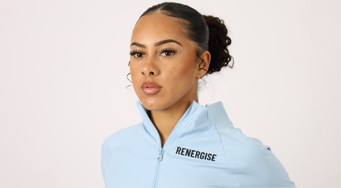 Light Blue Sculpt Gym Jacket
