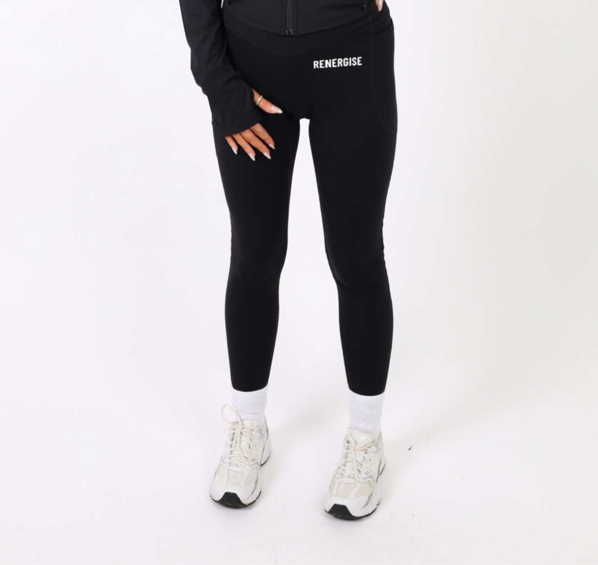 Black Pocketed Gym Leggings