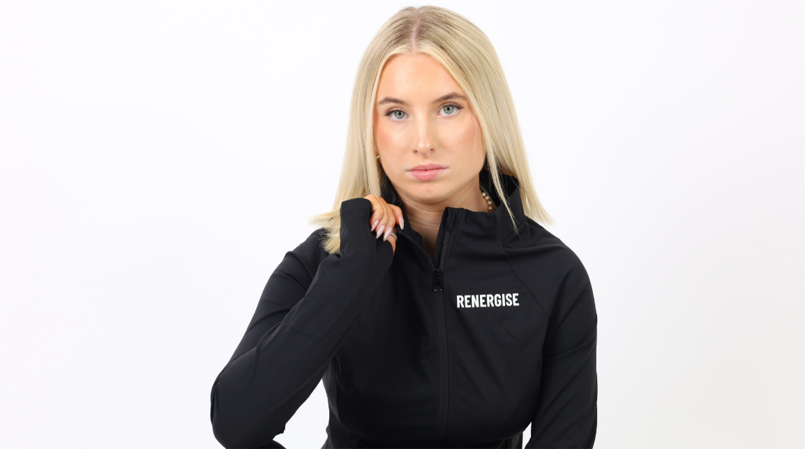 Black Sculpt Gym Jacket