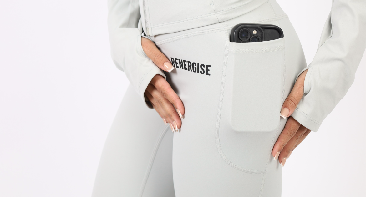 Grey Pocketed Gym Leggings