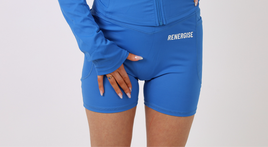 Royal Blue Pocketed Gym Shorts