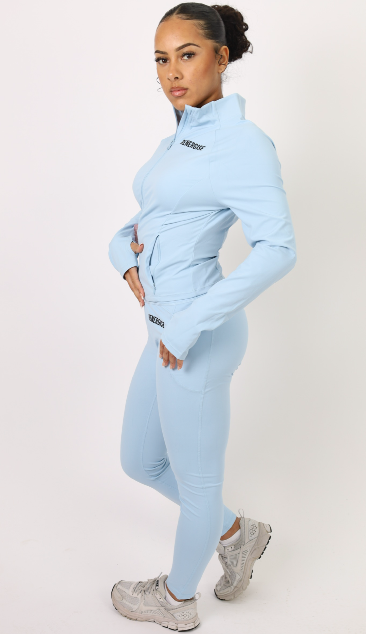 Light Blue Pocketed Leggings