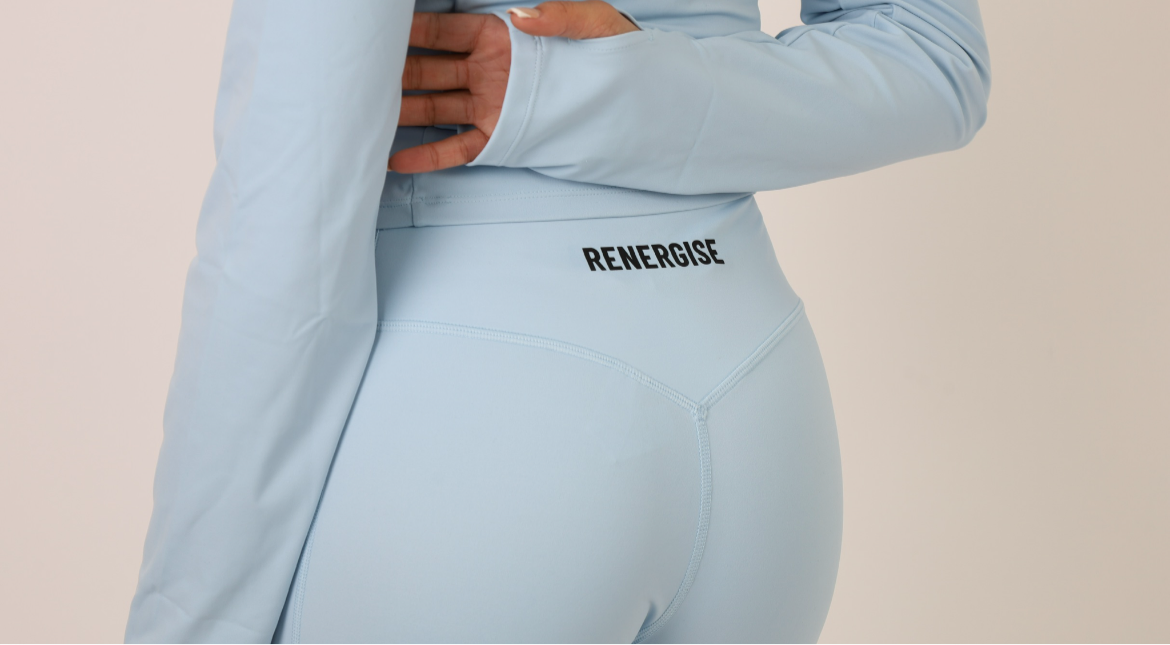 Light Blue Pocketed Leggings